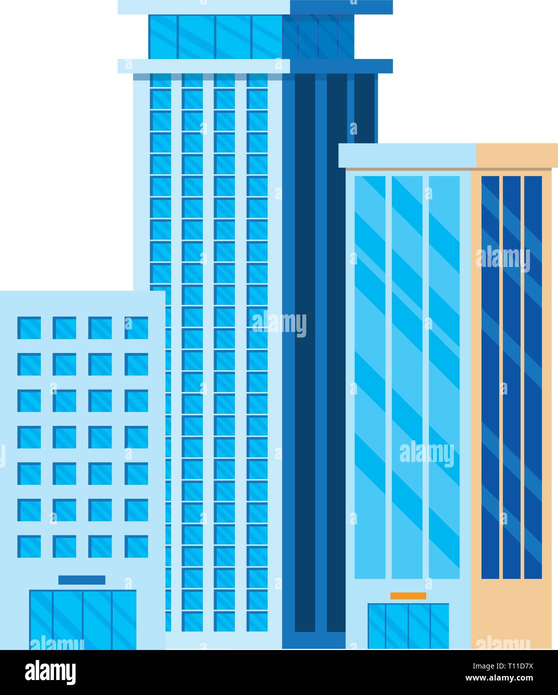 buildings metropolis cityscape scene vector illustration design Stock ...