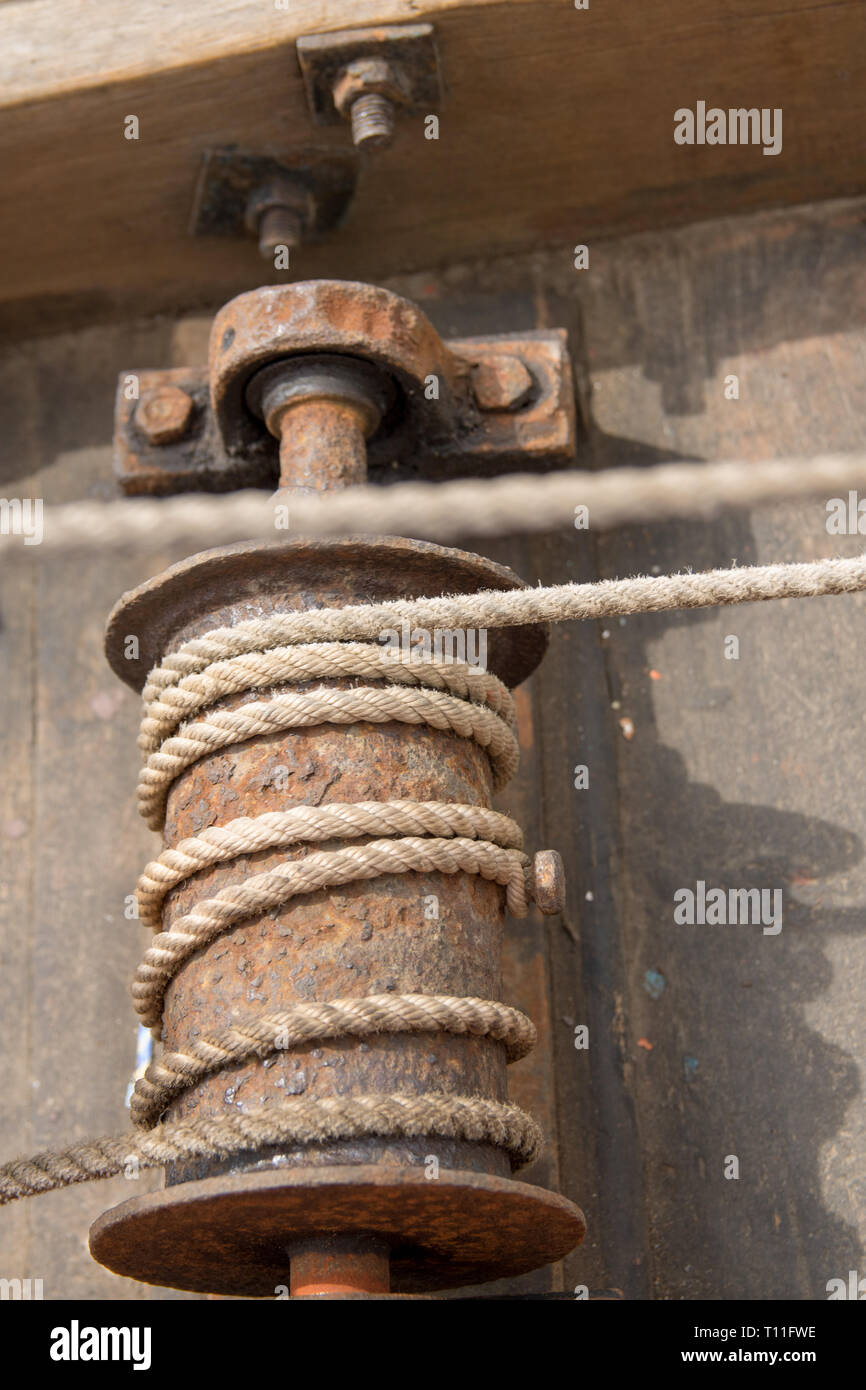 Vintage winch hi-res stock photography and images - Alamy