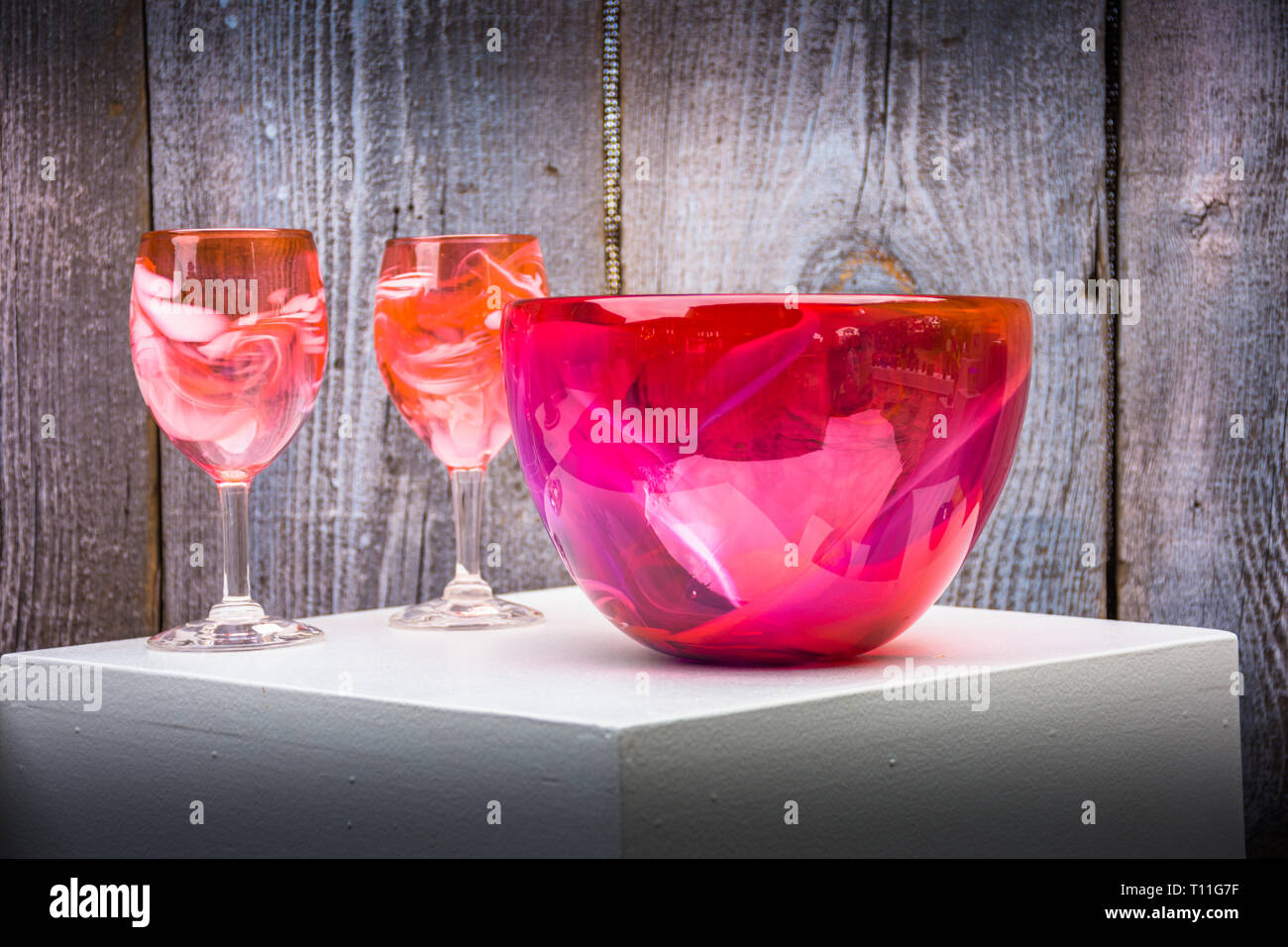 glassware decor Stock Photo