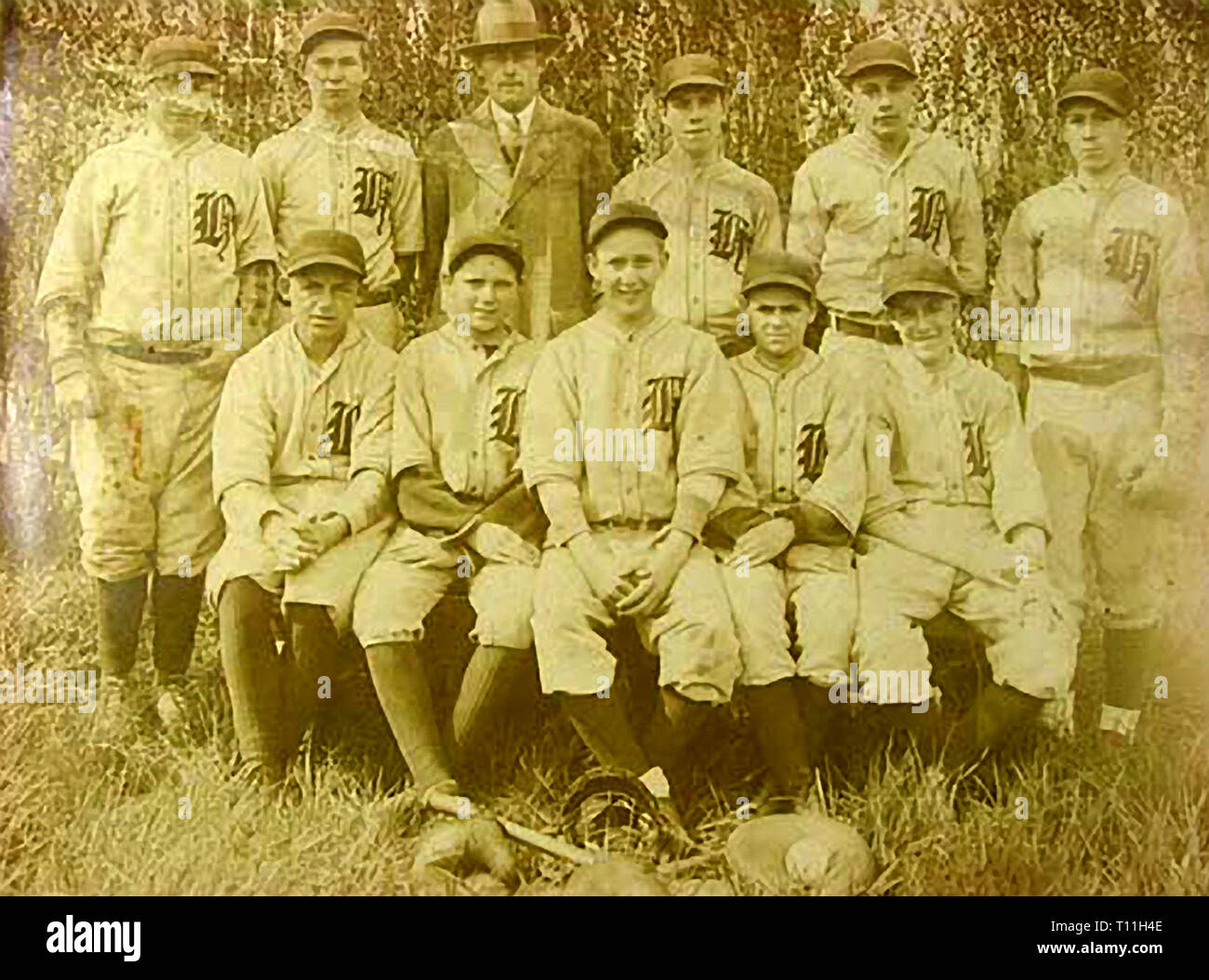 Photos of early America-Sports portraits. Stock Photo