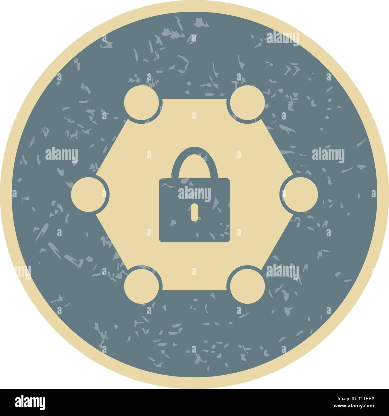 Vector Protected Network Icon Stock Photo - Alamy
