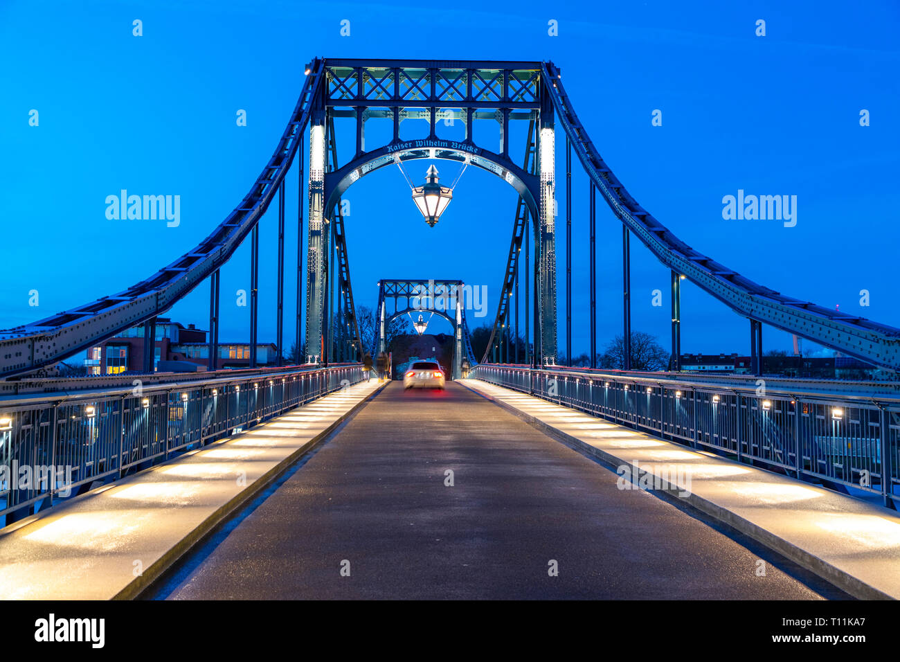 Wilhelmshaven, harbor, on the south beach, Kaiser Wilhelm Bridge, Germany, Stock Photo