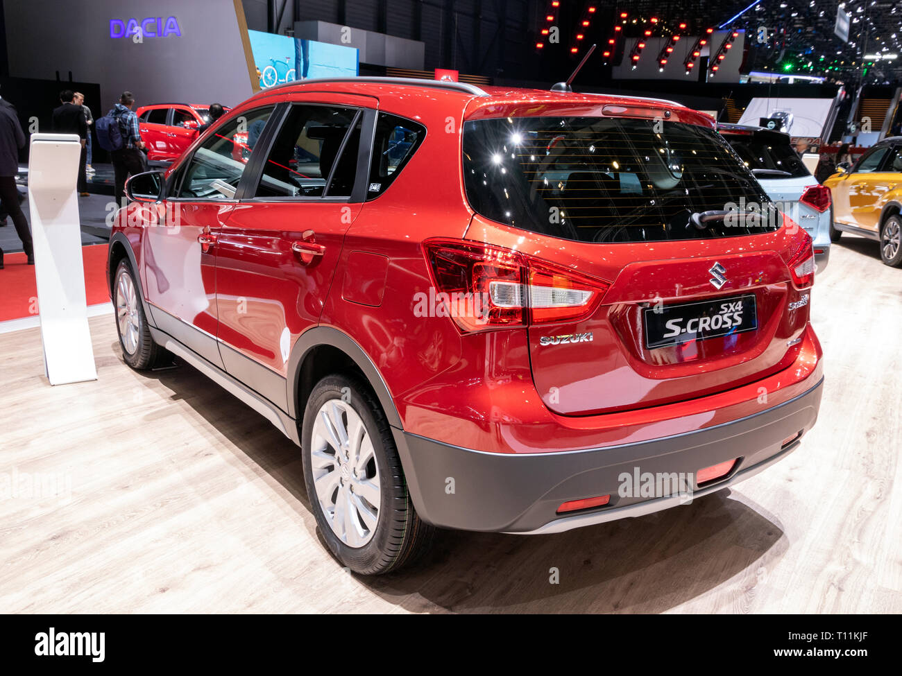 GENEVA, SWITZERLAND - MARCH 5, 2019: Suzuki SX4 S Cross car showcased at the 89th Geneva International Motor Show. Stock Photo