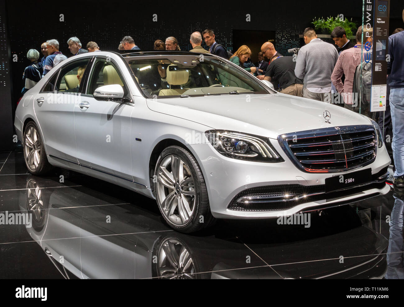 GENEVA, SWITZERLAND - MARCH 5, 2019: Mercedes Benz S 560 e plug-in hybrid  car showcased at the 89th Geneva International Motor Show Stock Photo -  Alamy