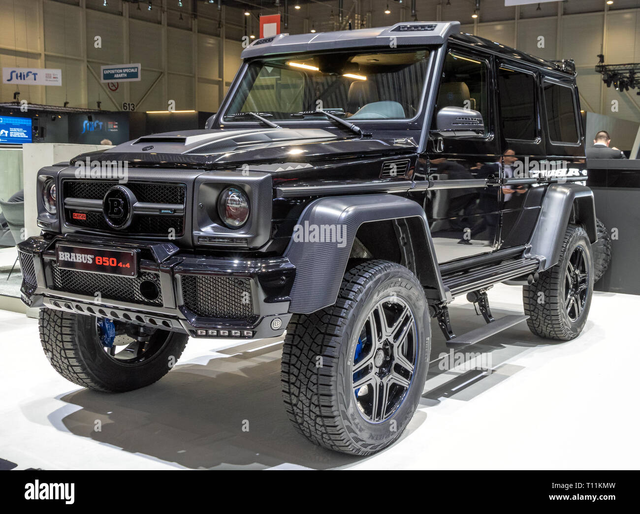 GENEVA, SWITZERLAND - MARCH 5, 2019: Brabus Mercedes AMG G63 800 Widestar  car showcased at the 89th Geneva International Motor Show Stock Photo -  Alamy