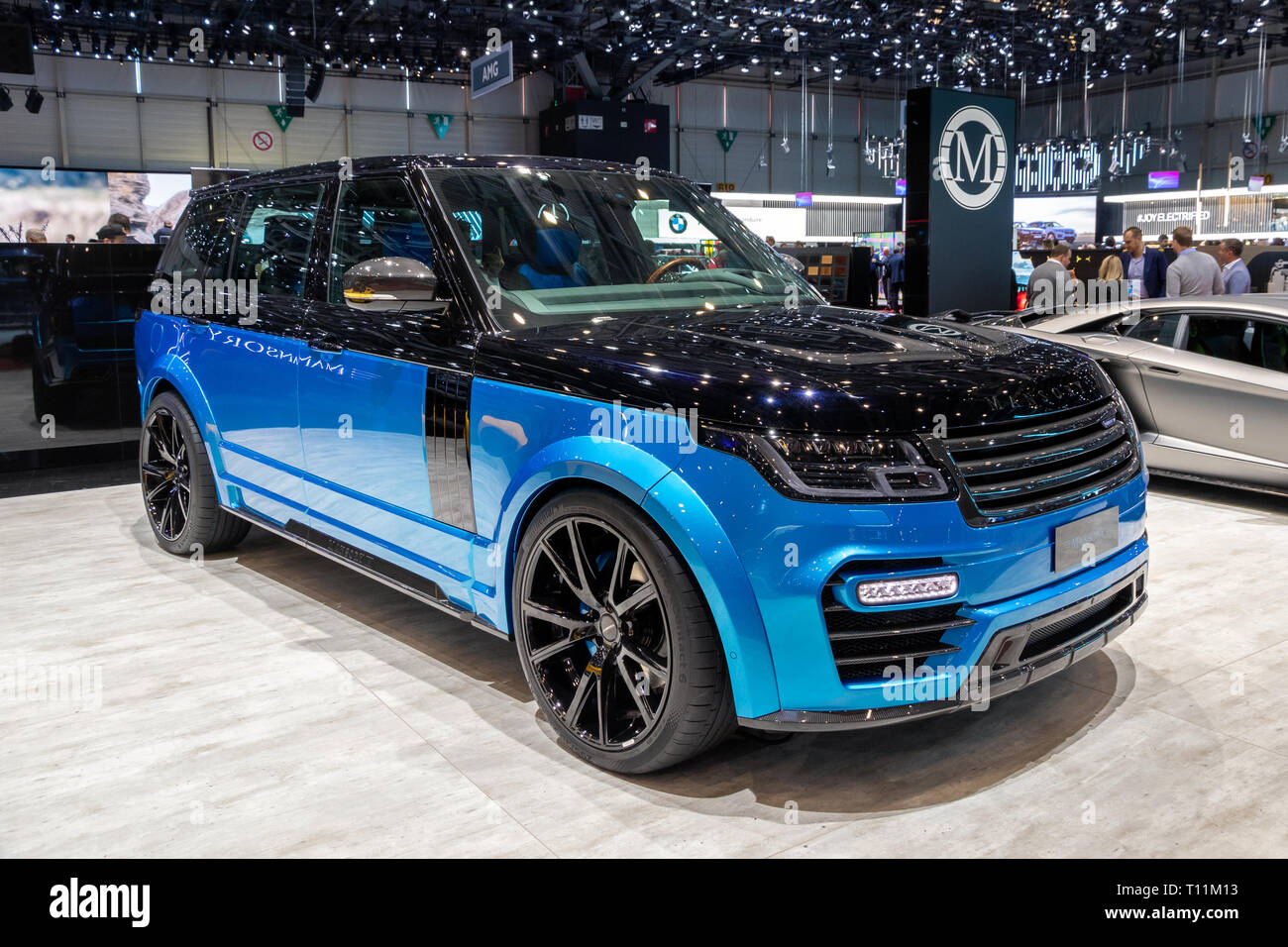 GENEVA, SWITZERLAND - MARCH 5, 2019: Mansory Land Rover Range Rover car  showcased at the 89th Geneva International Motor Show Stock Photo - Alamy