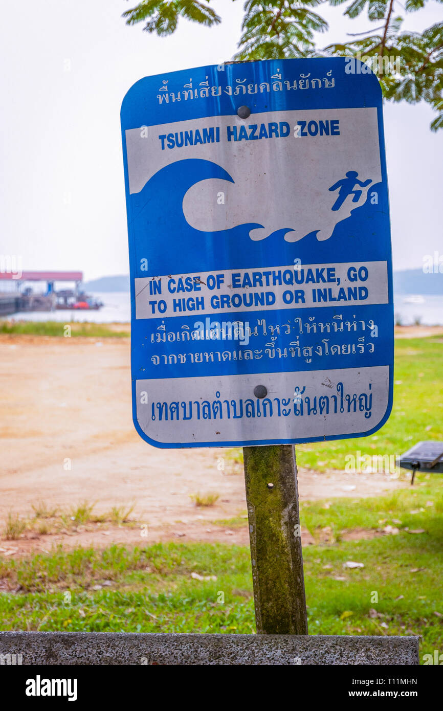 Tsunami zone thailand