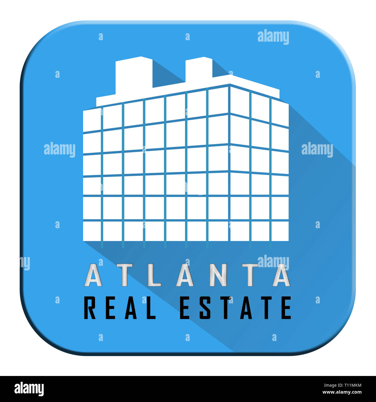Atlanta Real Estate Icon Represents Housing Investment And Ownership