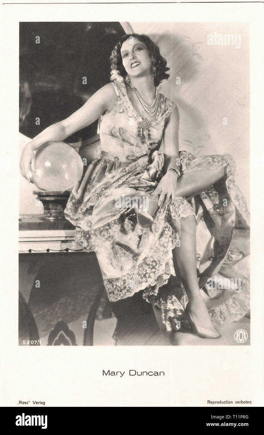 Promotional Photography Of Actress Mary Duncan 1895 1993 Silent Movie Era Stock Photo Alamy