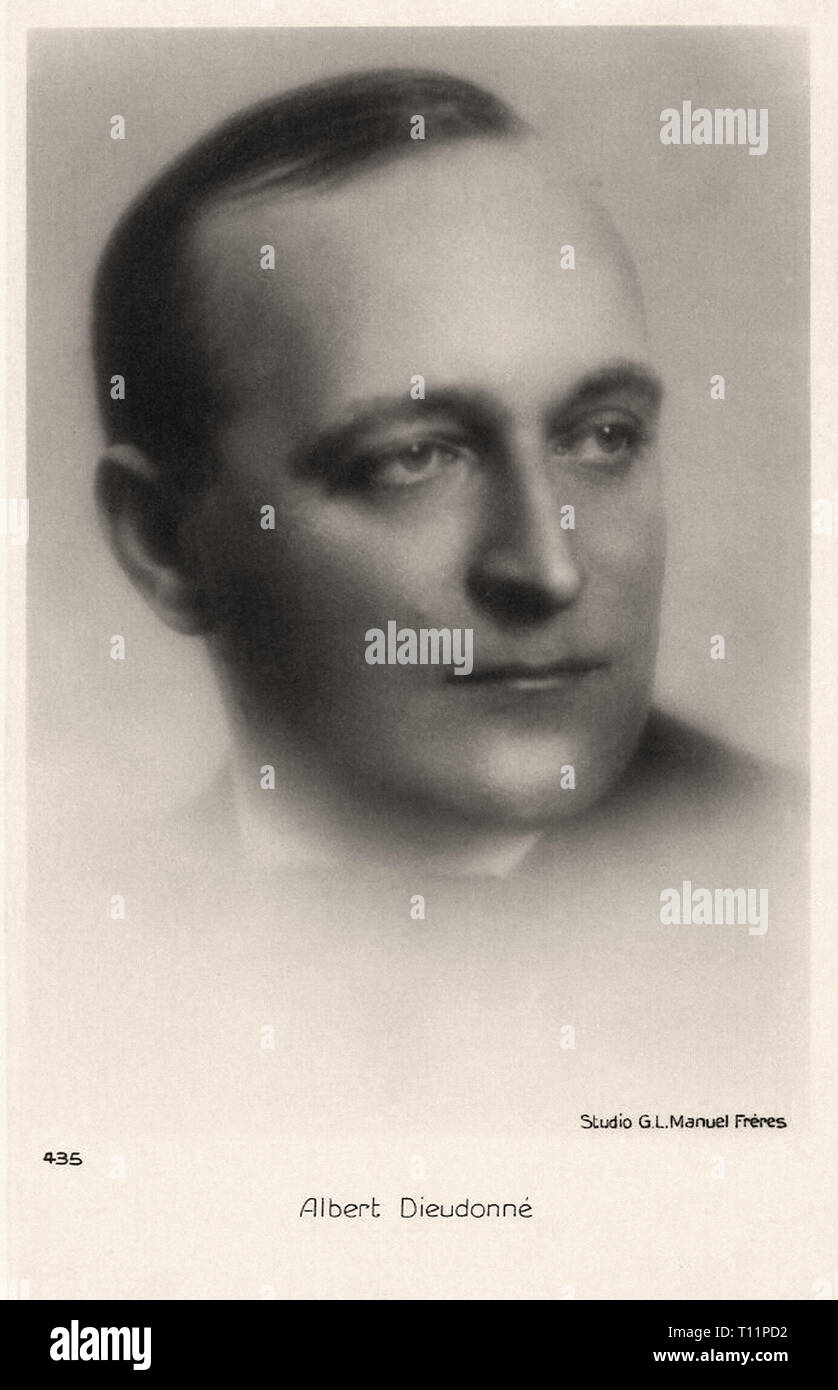 Promotional photography of Albert Dieudonné - Silent movie era Stock Photo