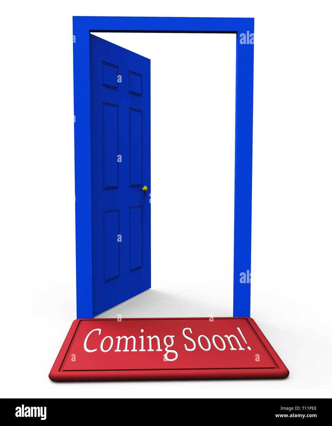 Coming Soon Doorway Shows Real Estate Property Available
