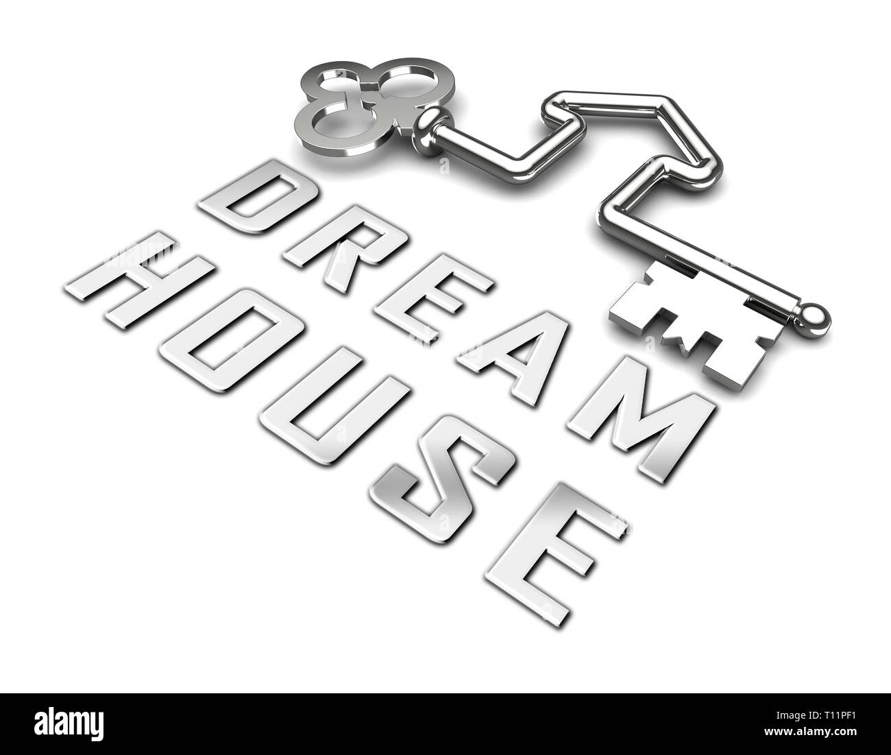 Dream House Or Dreamhouse Key Depicts Ideal Property For You. Dreaming