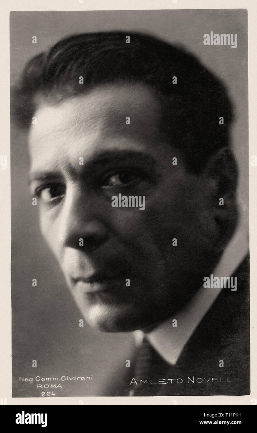 Promotional photography of Amleto Novelli - Silent movie era Stock Photo