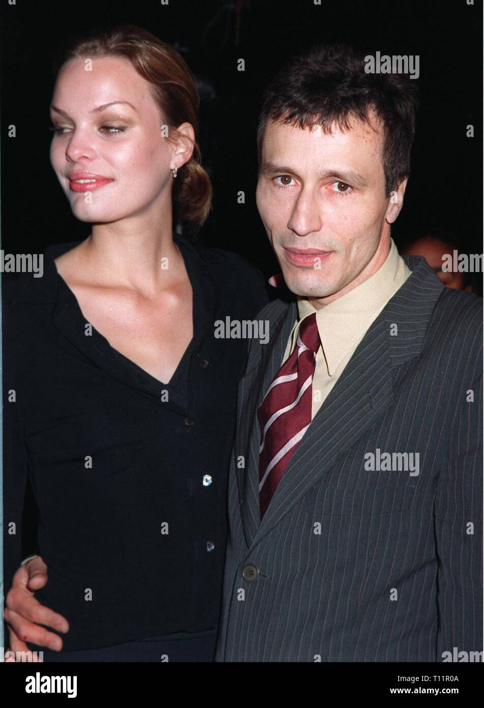 LOS ANGELES, CA. November 21, 1997: Actor Michael Wincott & date at premiere of his new movie, 'Alien Resurrection,' in Los Angeles. Stock Photo