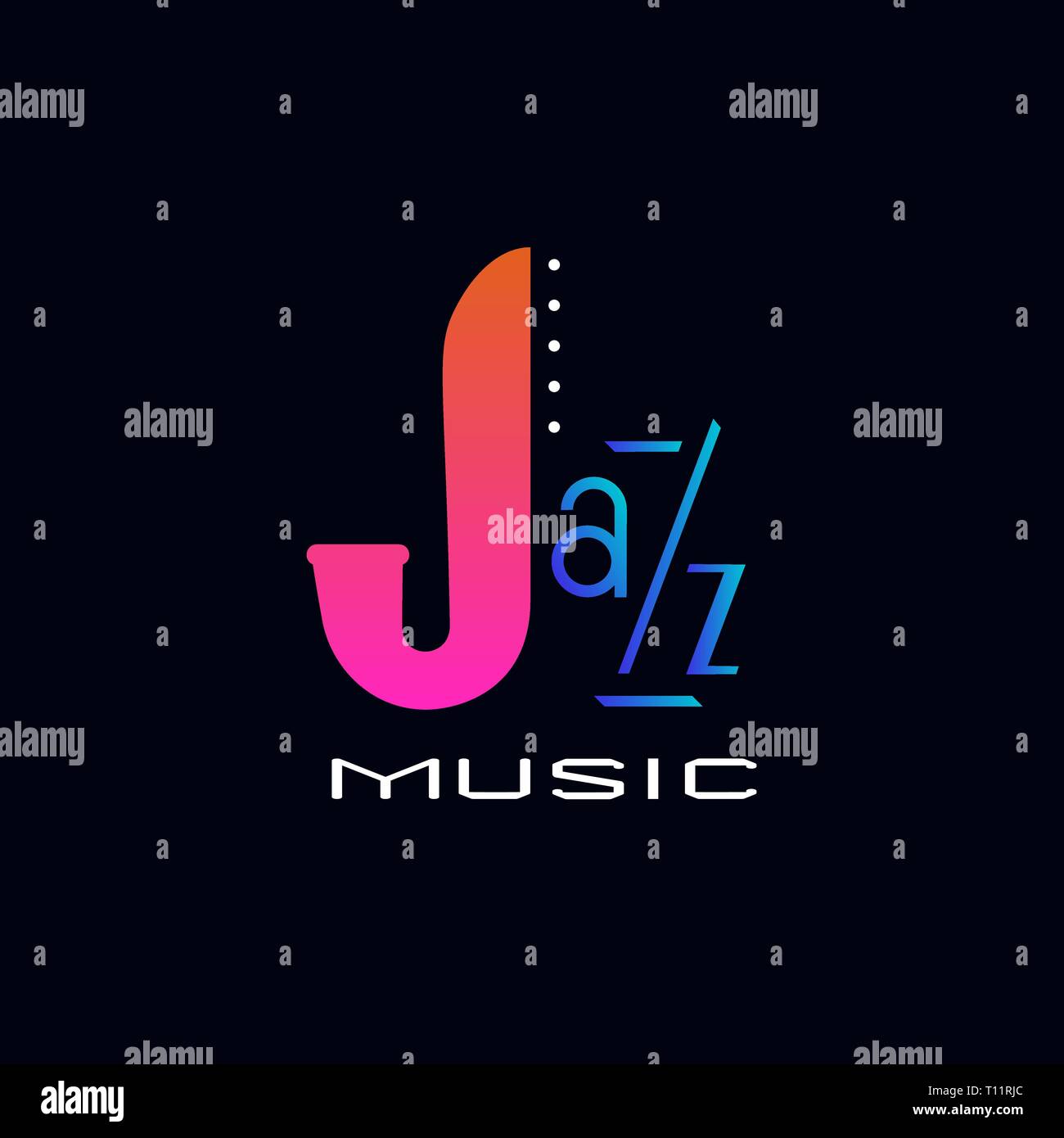 Vintage music icon concept Stock Vector