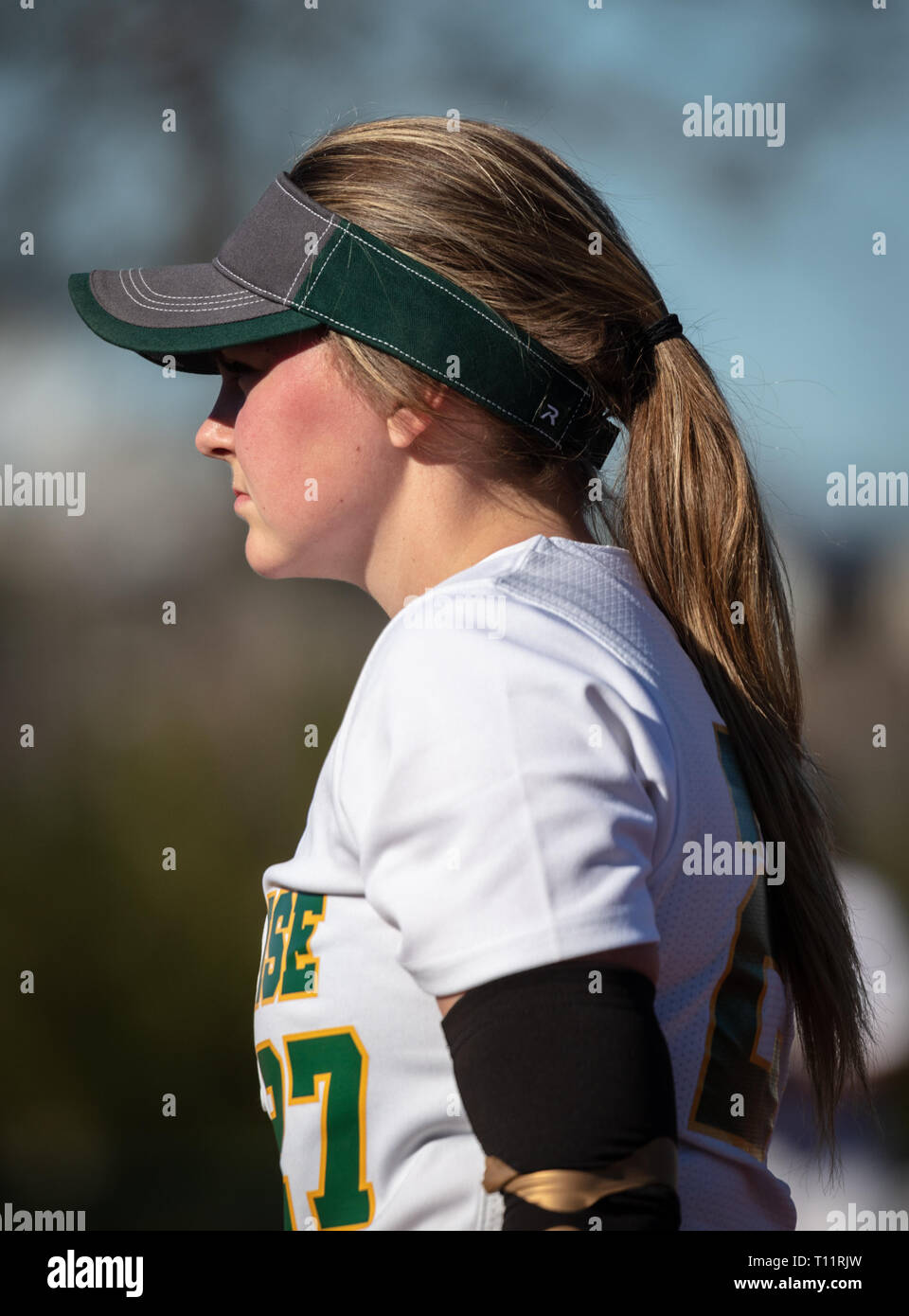 Softball action with Shasta vs. Paradise High School in Redding