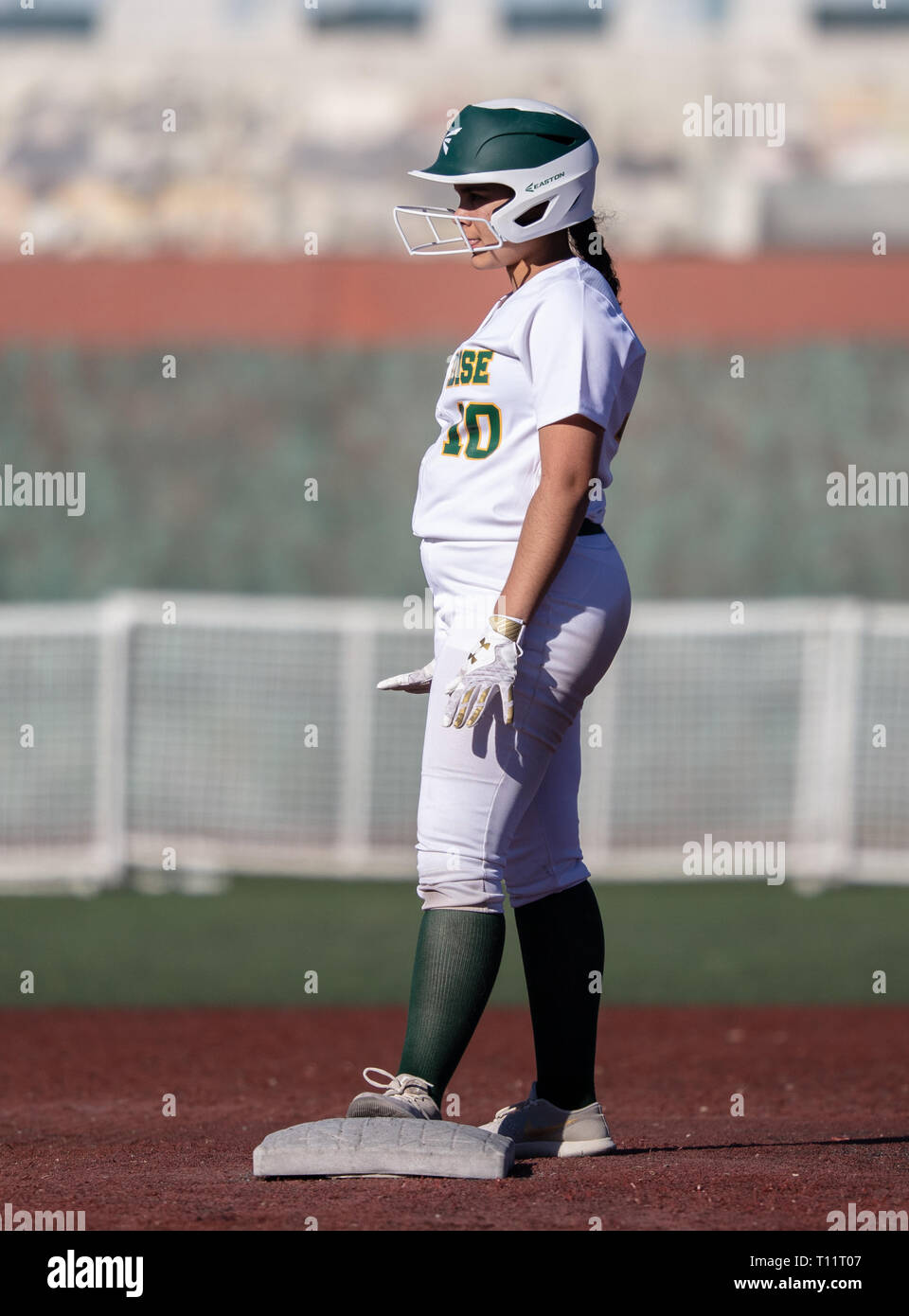 Softball action with Shasta vs. Paradise High School in Redding