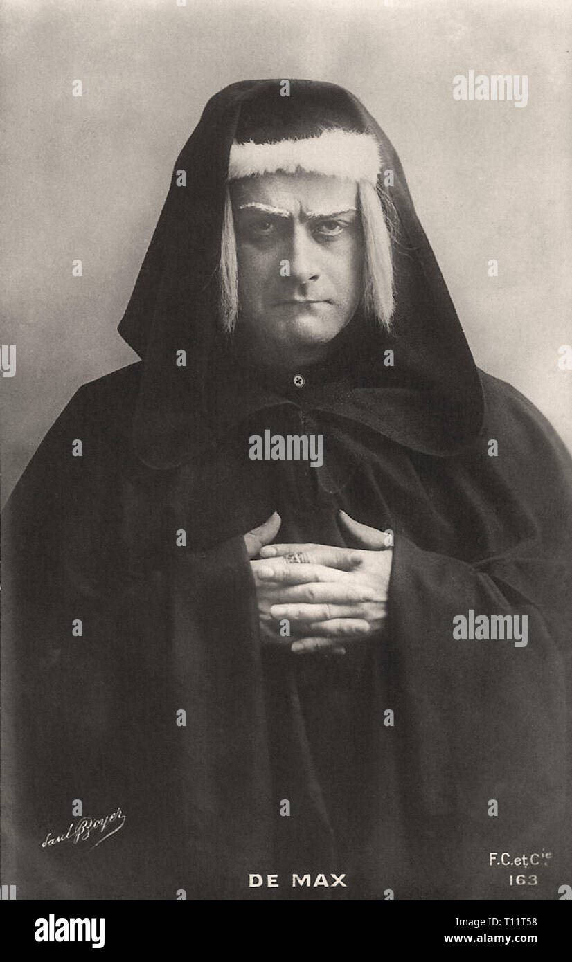 Promotional photography of Edouard De Max Silent movie era Stock