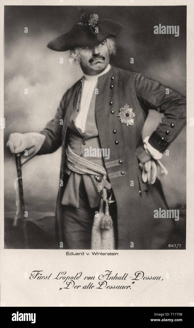 Promotional photography of Eduard Von Winterstein in Fridericus Rex (1921-1922) - Silent movie era Stock Photo