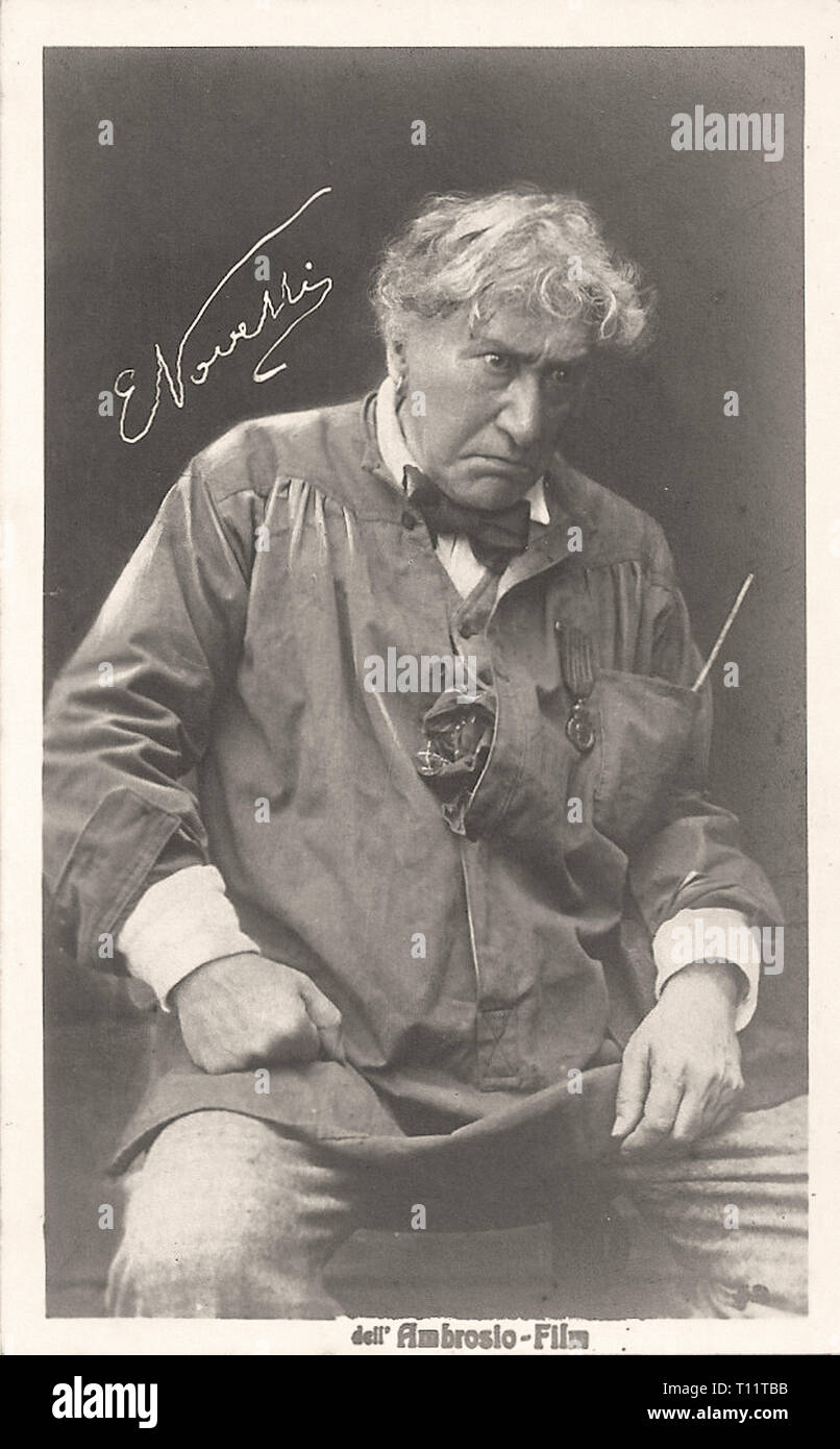 Promotional photography of Ermete Novelli Silent movie era Stock