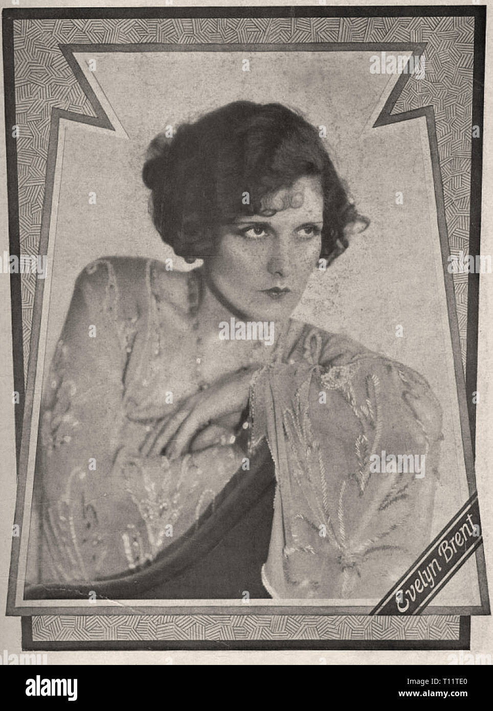 Promotional photography of Evelyn Brent - Silent movie era Stock Photo ...