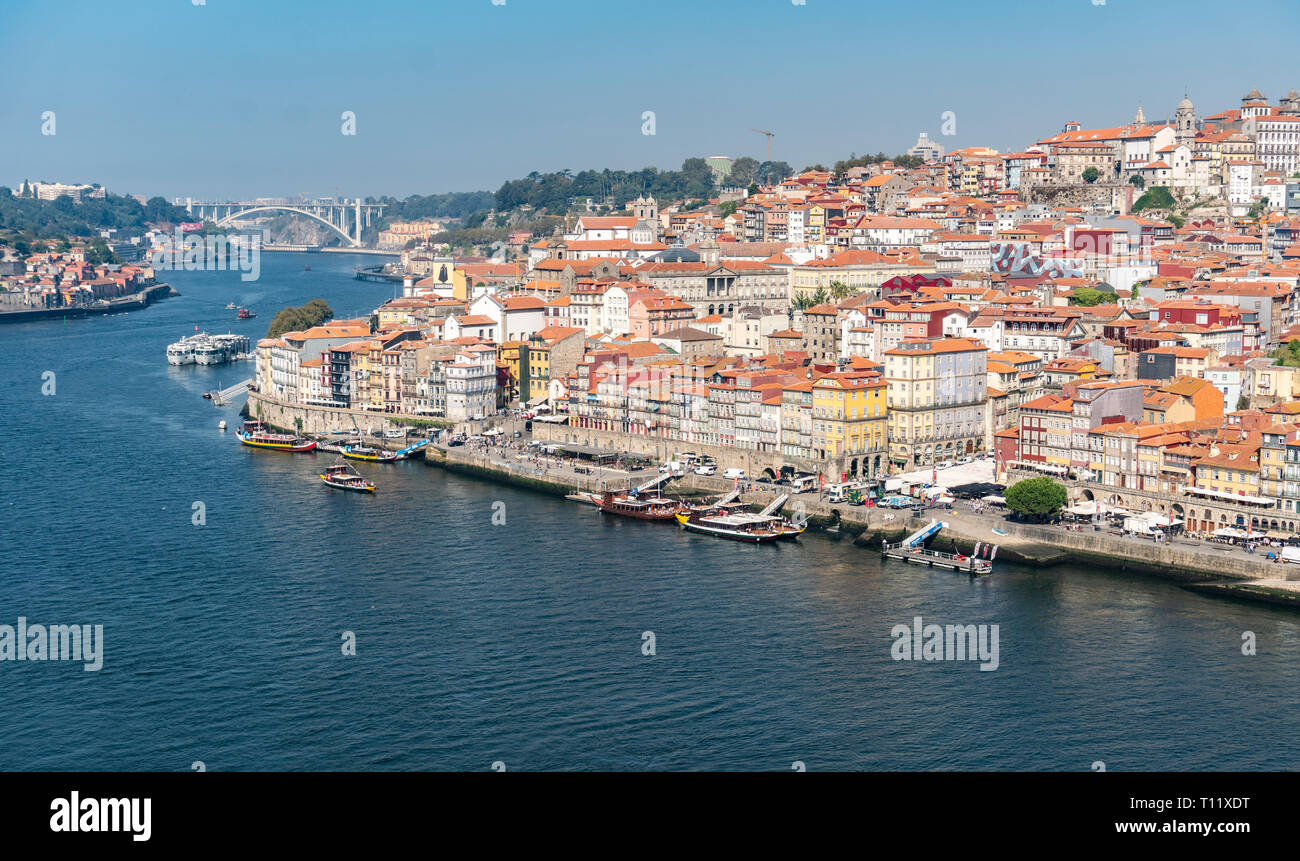 Porto cityscape on sunny day. Portugal Stock Photo