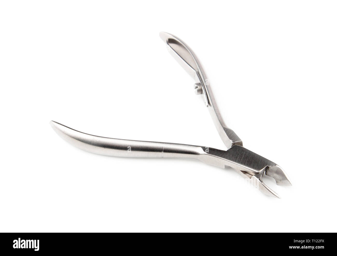 Nail nippers for trimming nails isolated on white Stock Photo Alamy