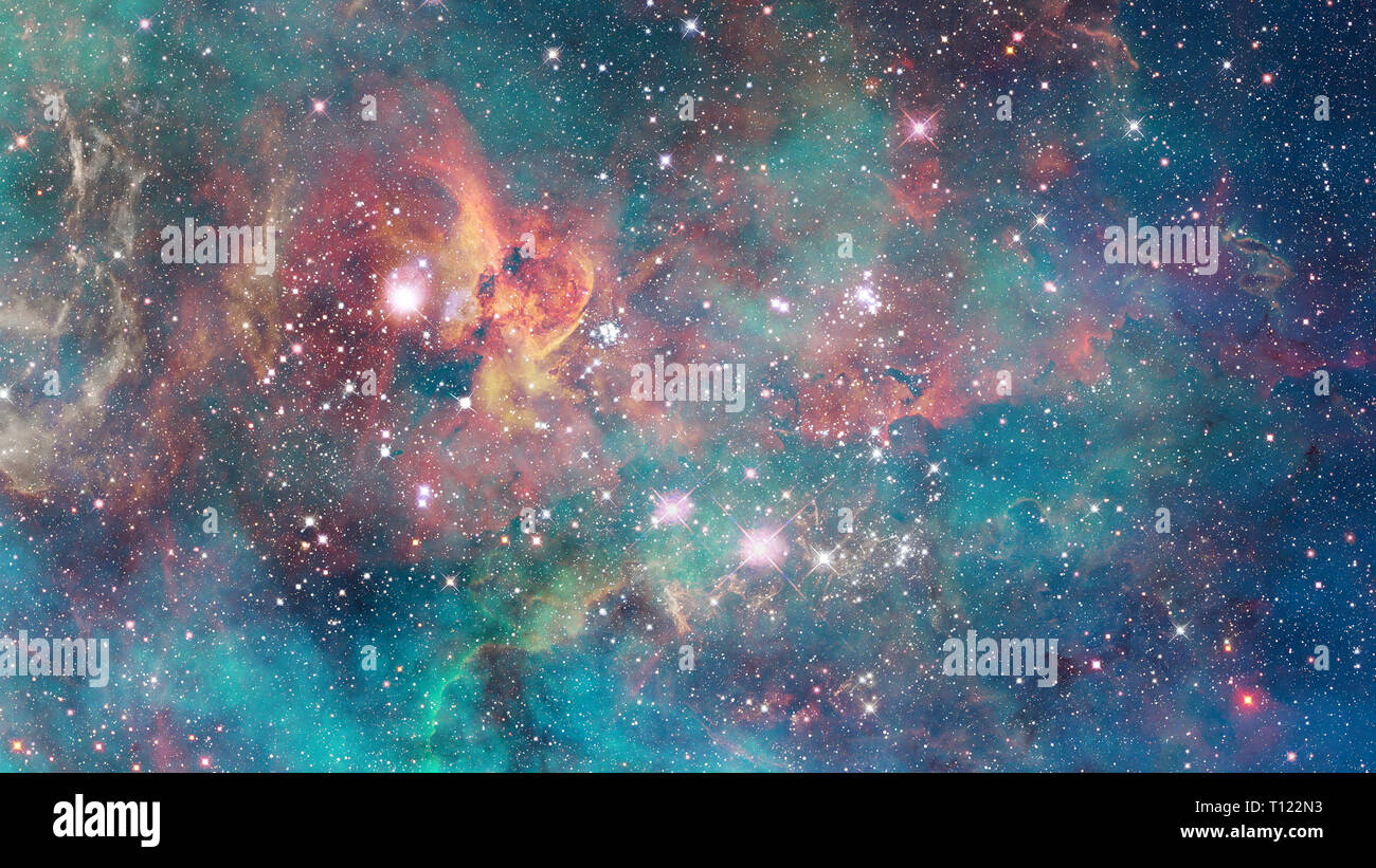 Night sky with stars and nebula. Elements of this image furnished by ...
