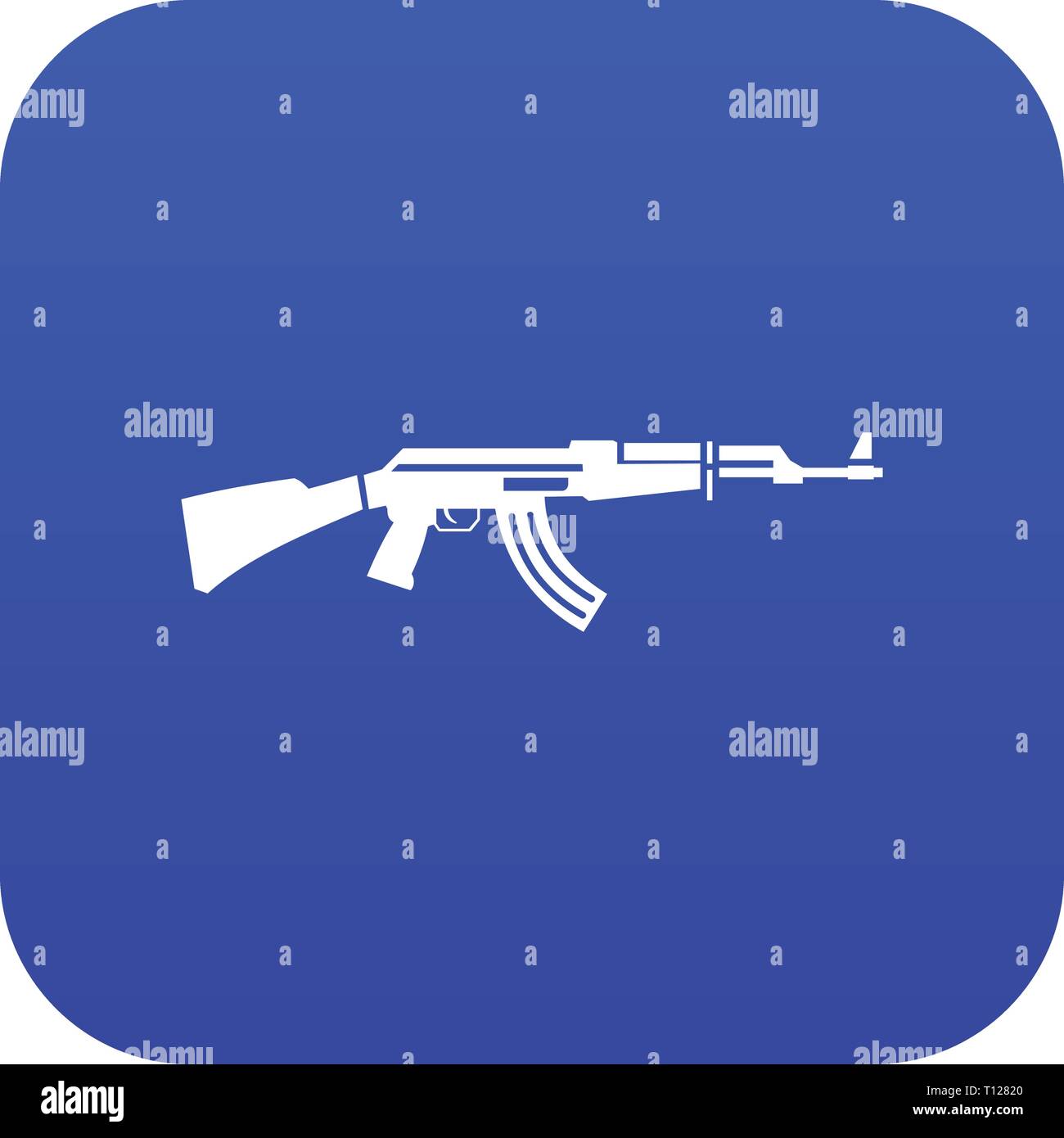 Military rifle icon digital blue Stock Vector Image & Art - Alamy