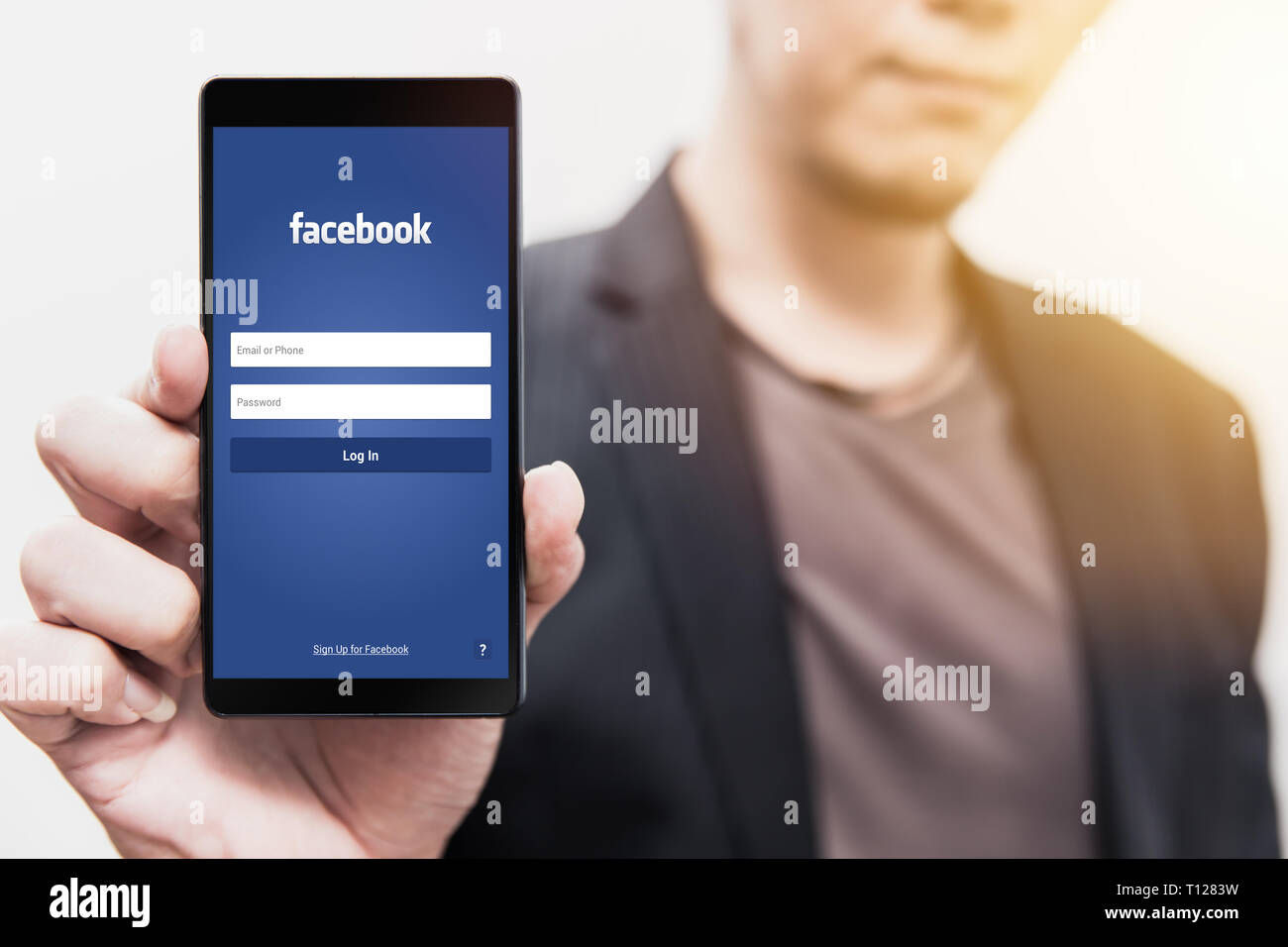 Facebook Login Page High Resolution Stock Photography And Images Alamy