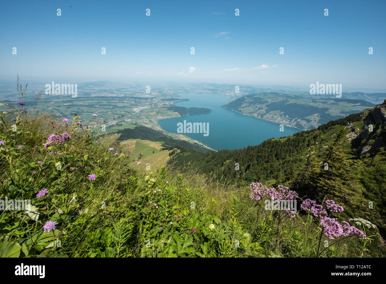 Mount Rigi in Switzerland, the Queen of the Mountains Stock Photo - Alamy