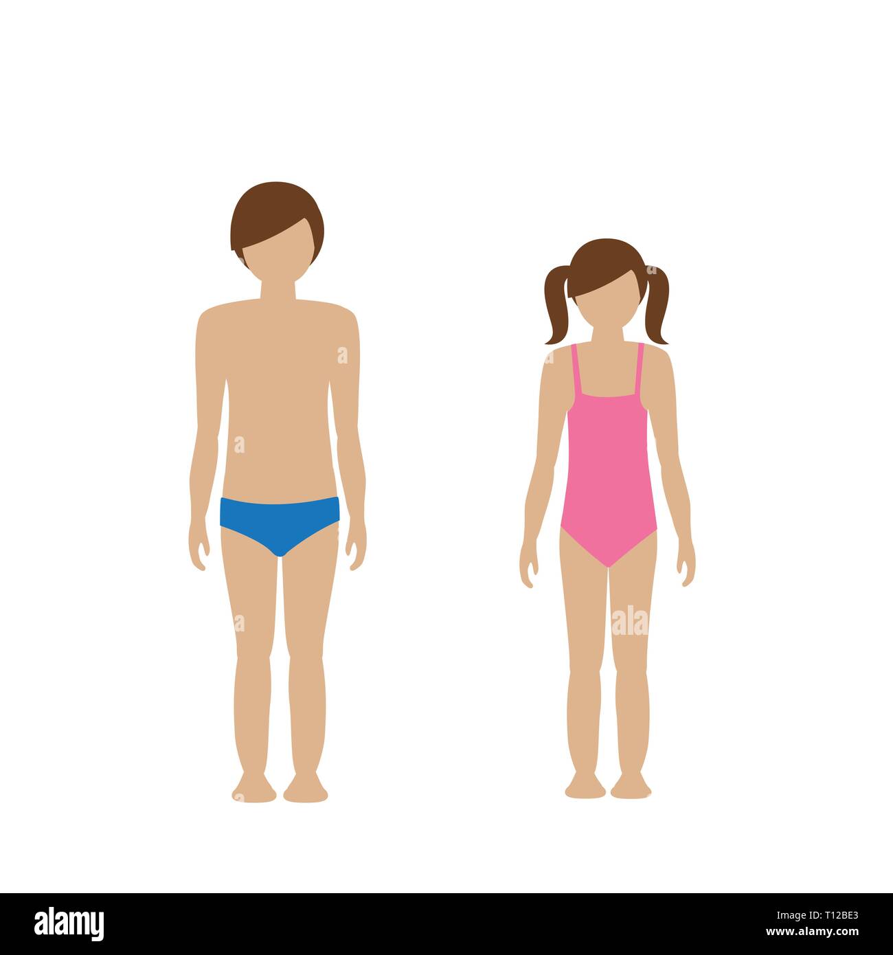 kids white bathing suit