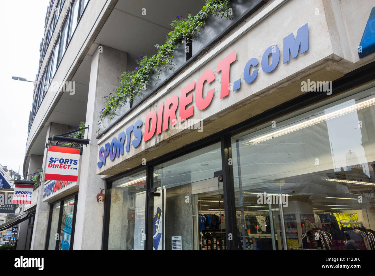 Sports Direct St Paul's, one of Mike Ashley's Sports Direct range of shops in the City of London, UK Stock Photo