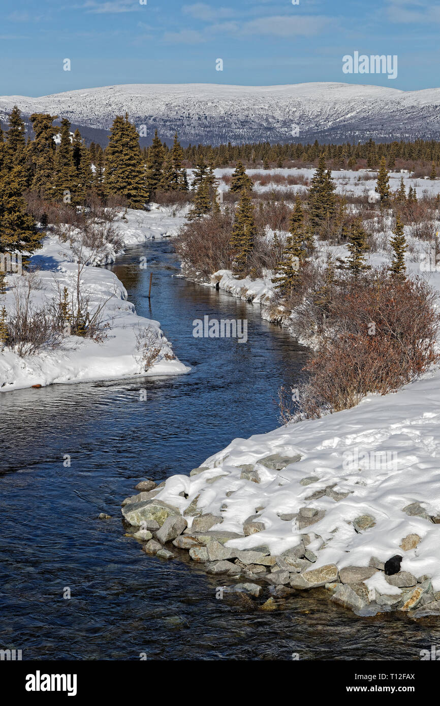  Yukon landscape winter hi-res stock photography and images - Alamy Illustration 