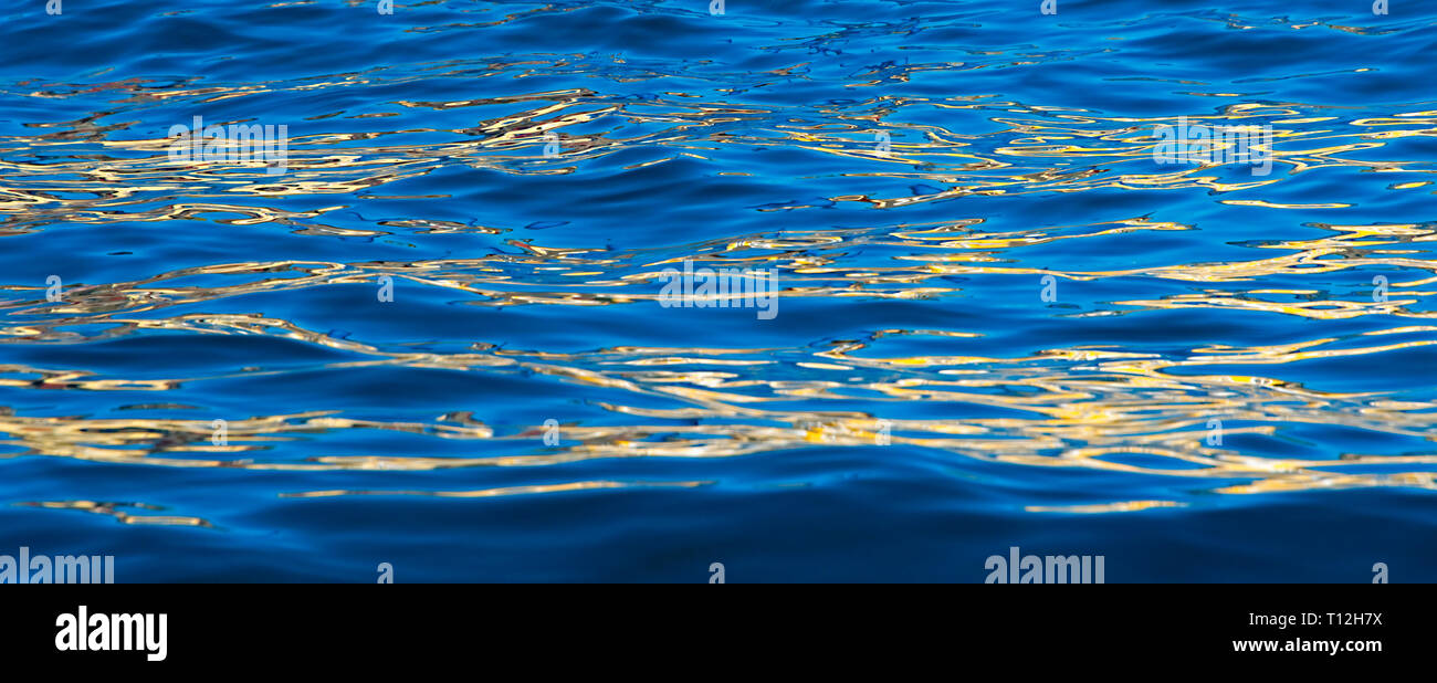 Pattern of water ripples, Greenland Stock Photo