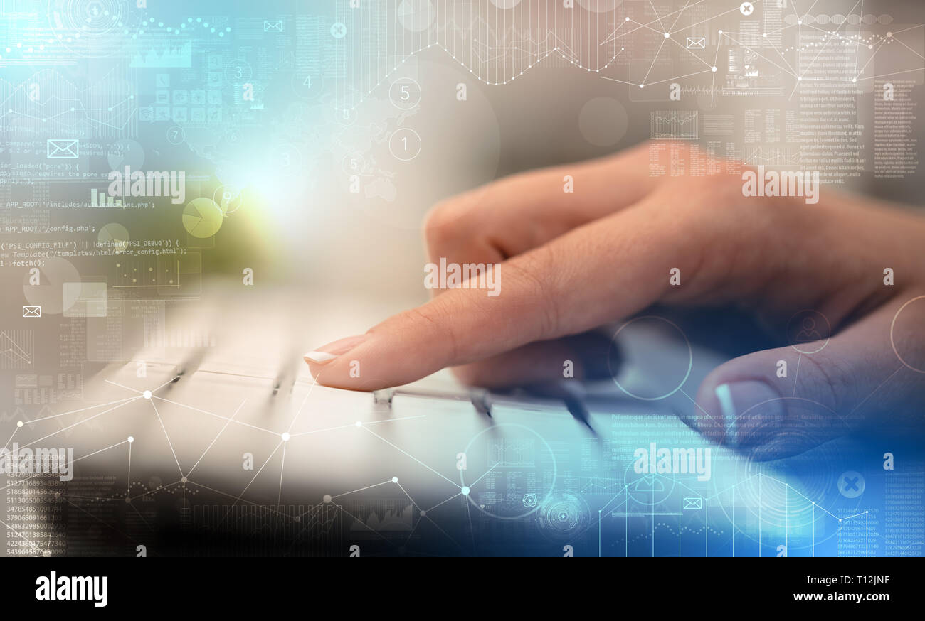 Touch typing system hi-res stock photography and images - Alamy
