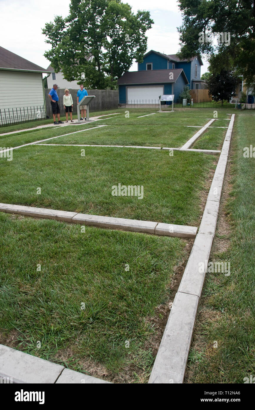 Site of the Wright Brothers home in Dayton, Ohio, where they lived