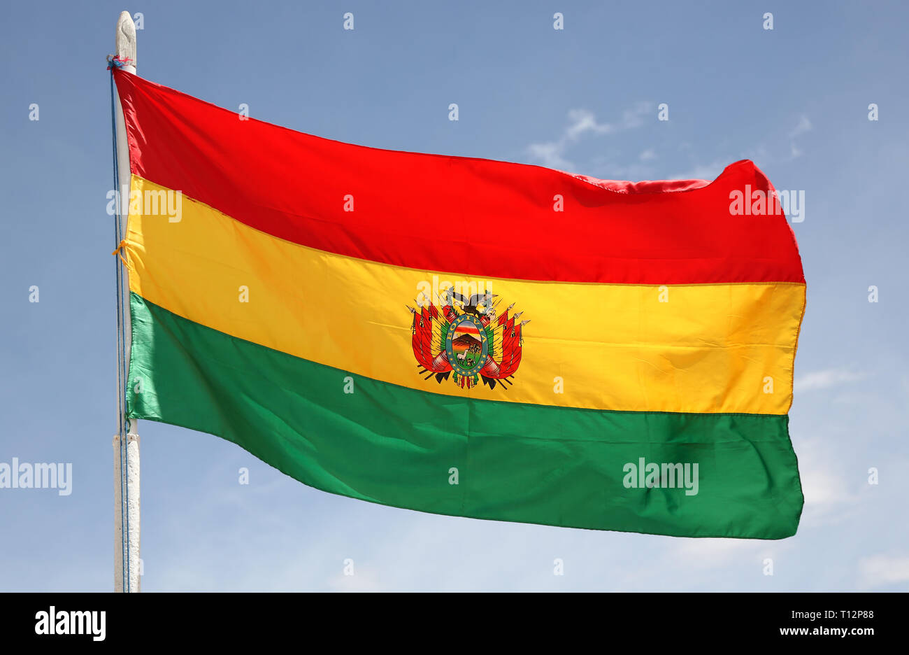 Flag of Bolivia Stock Photo