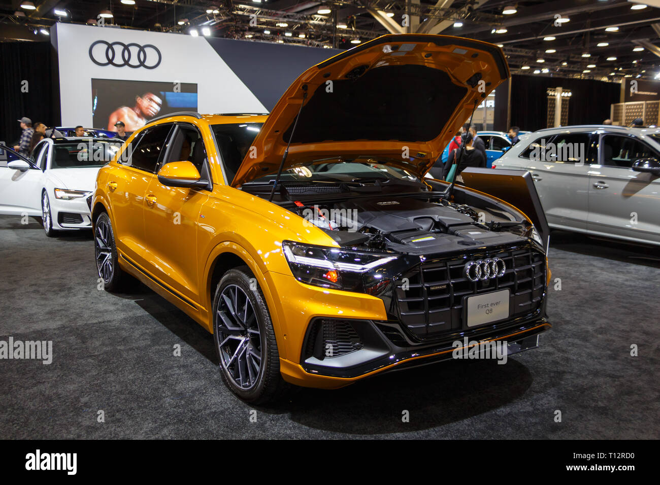 Vancouver, Canada - March 2019  Audi Q8 Stock Photo