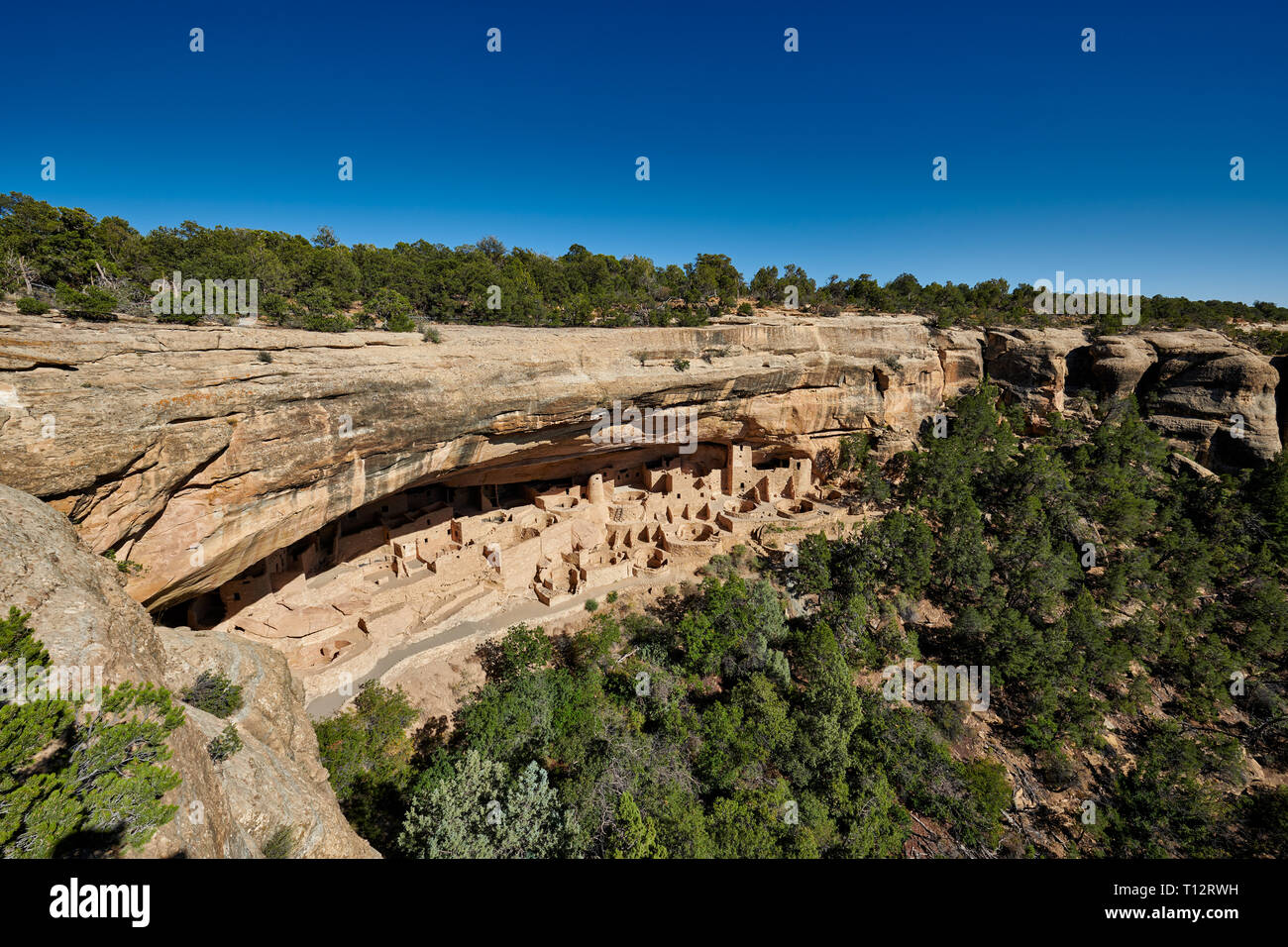Cliff Palace Cliff dwellings in Mesa Verde National Park UNESCO world