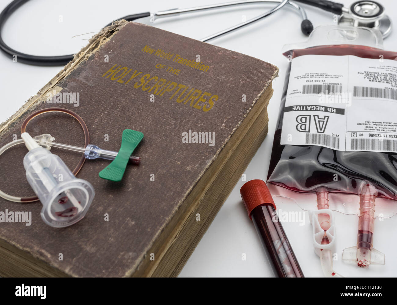 bible of the witnesses of jehova, concept of denial of blood