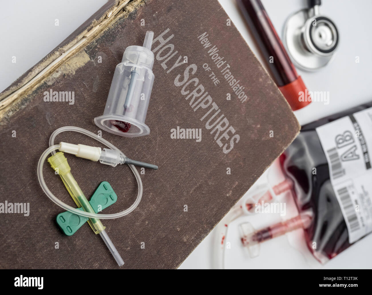 bible of the witnesses of jehova, concept of denial of blood