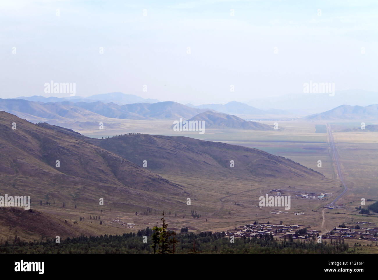 beautiful scenic mountain landscape. Sayany in Tuva Stock Photo Alamy
