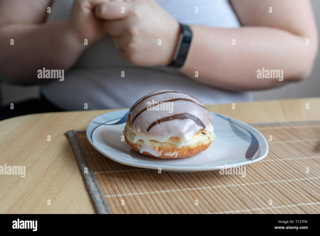 Fresh sugar powdered donuts with vanilla cream filling Stock Photo Alamy