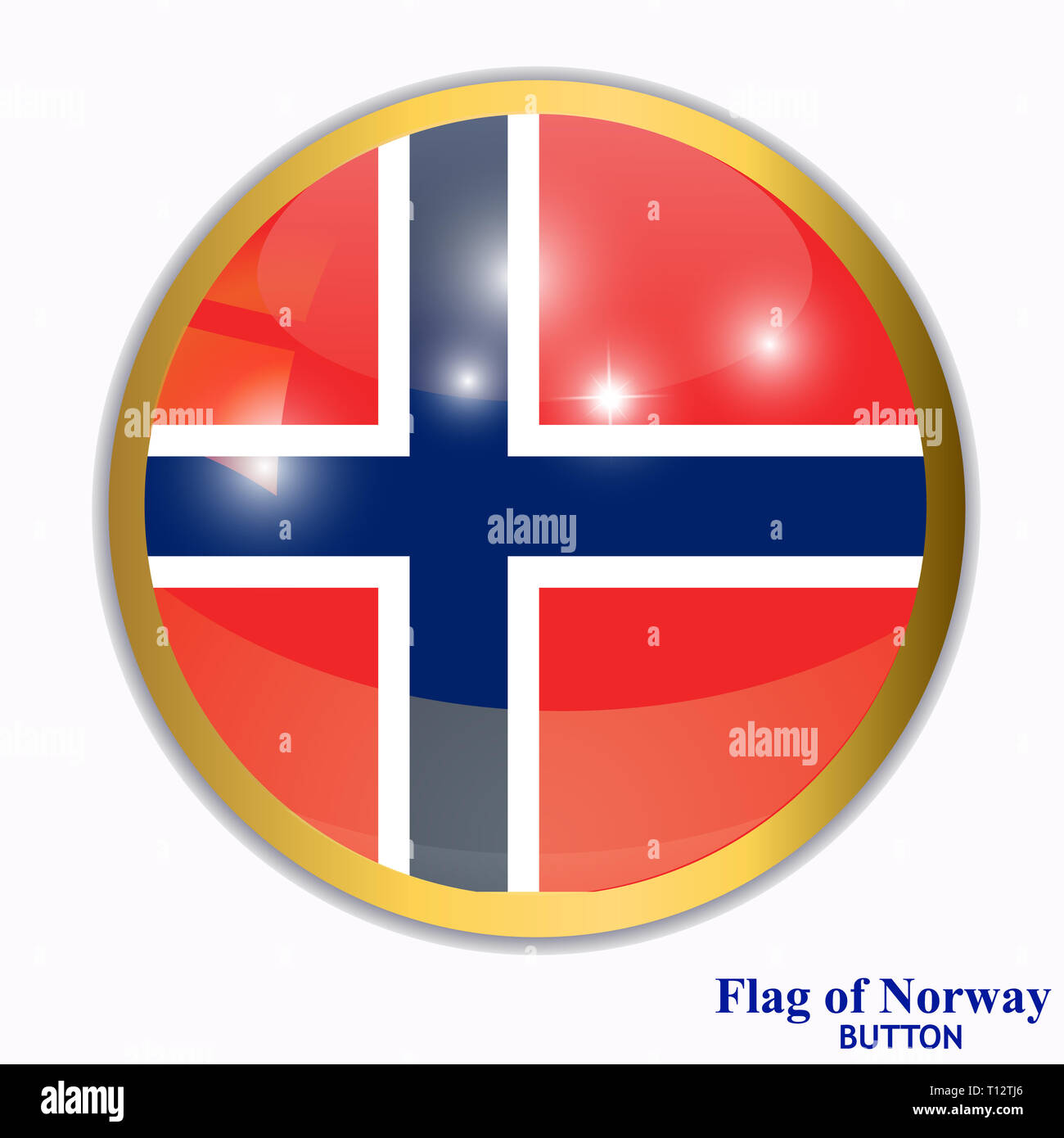 Banner With Flag Of Norway Colorful Illustration With Flags For