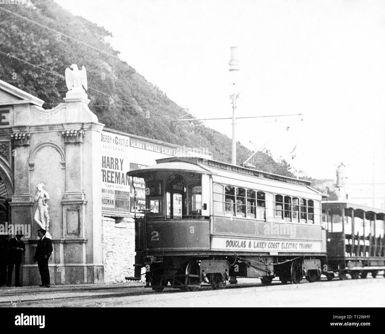 Derby Castle Station Douglas Isle of Man in 1898 Stock Photo