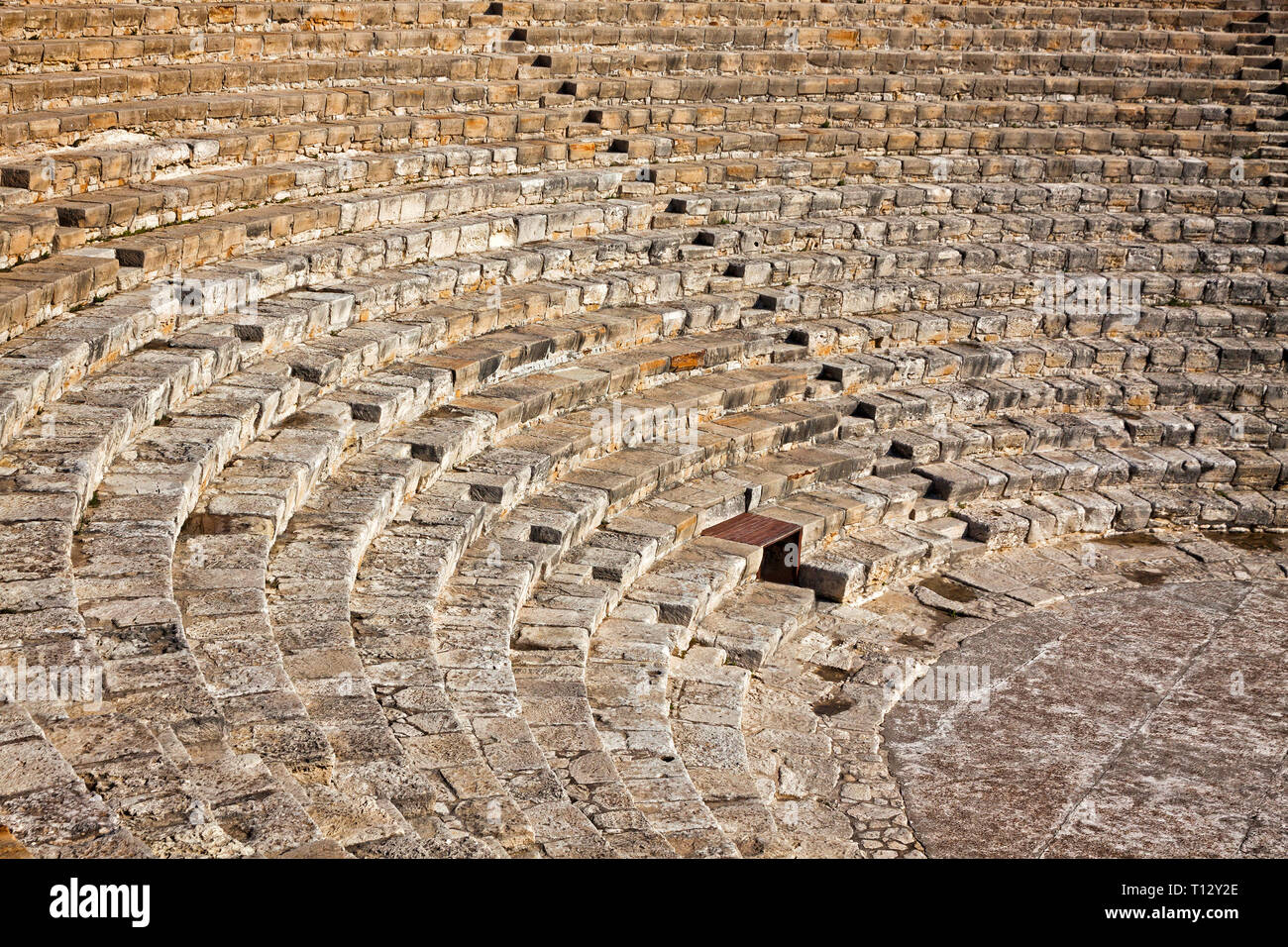 View of ancient Greek-Roman theater in Kourion, Cyprus Stock Photo - Alamy
