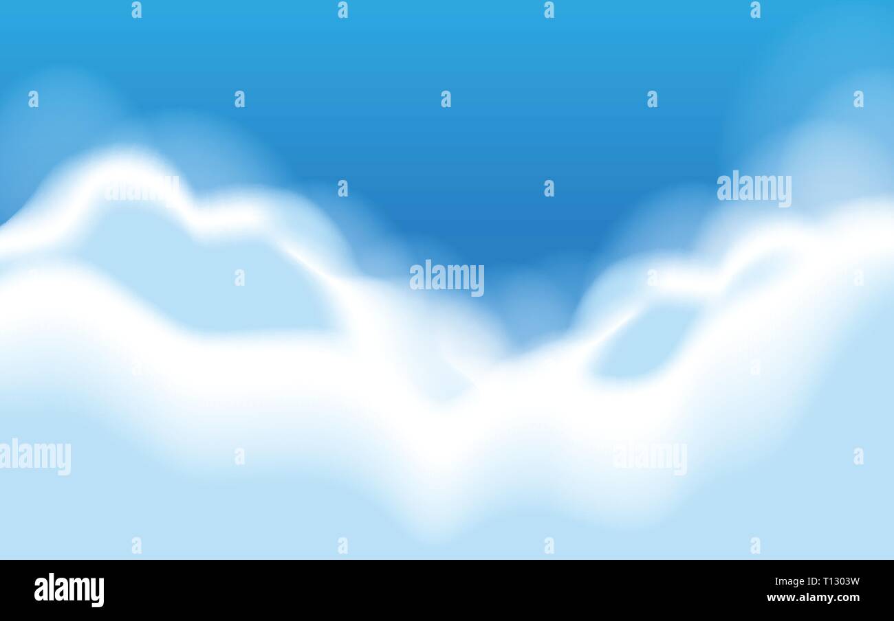 A blue sky scene illustration Stock Vector Image & Art - Alamy