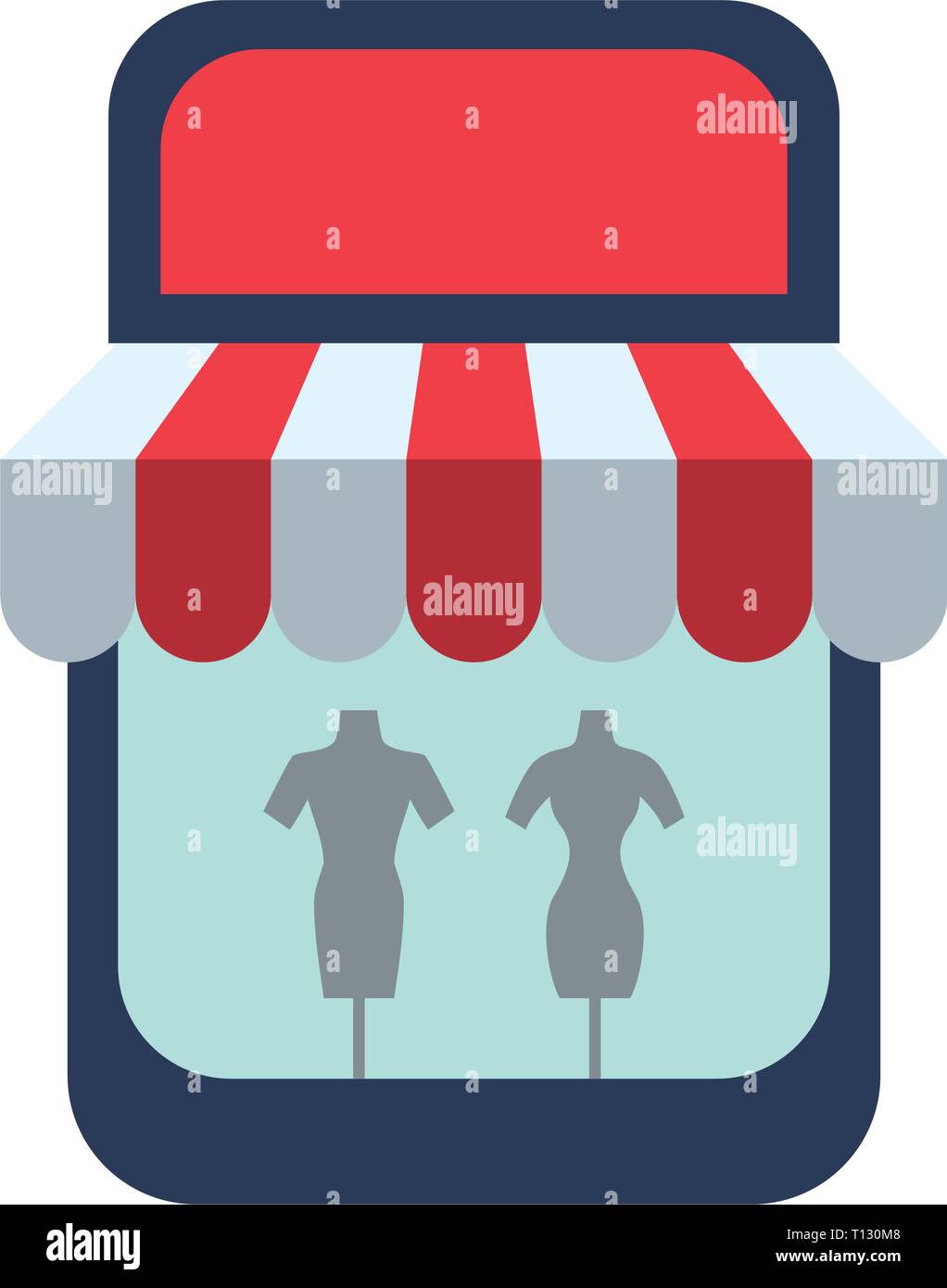 Department store window display Stock Vector Images - Alamy