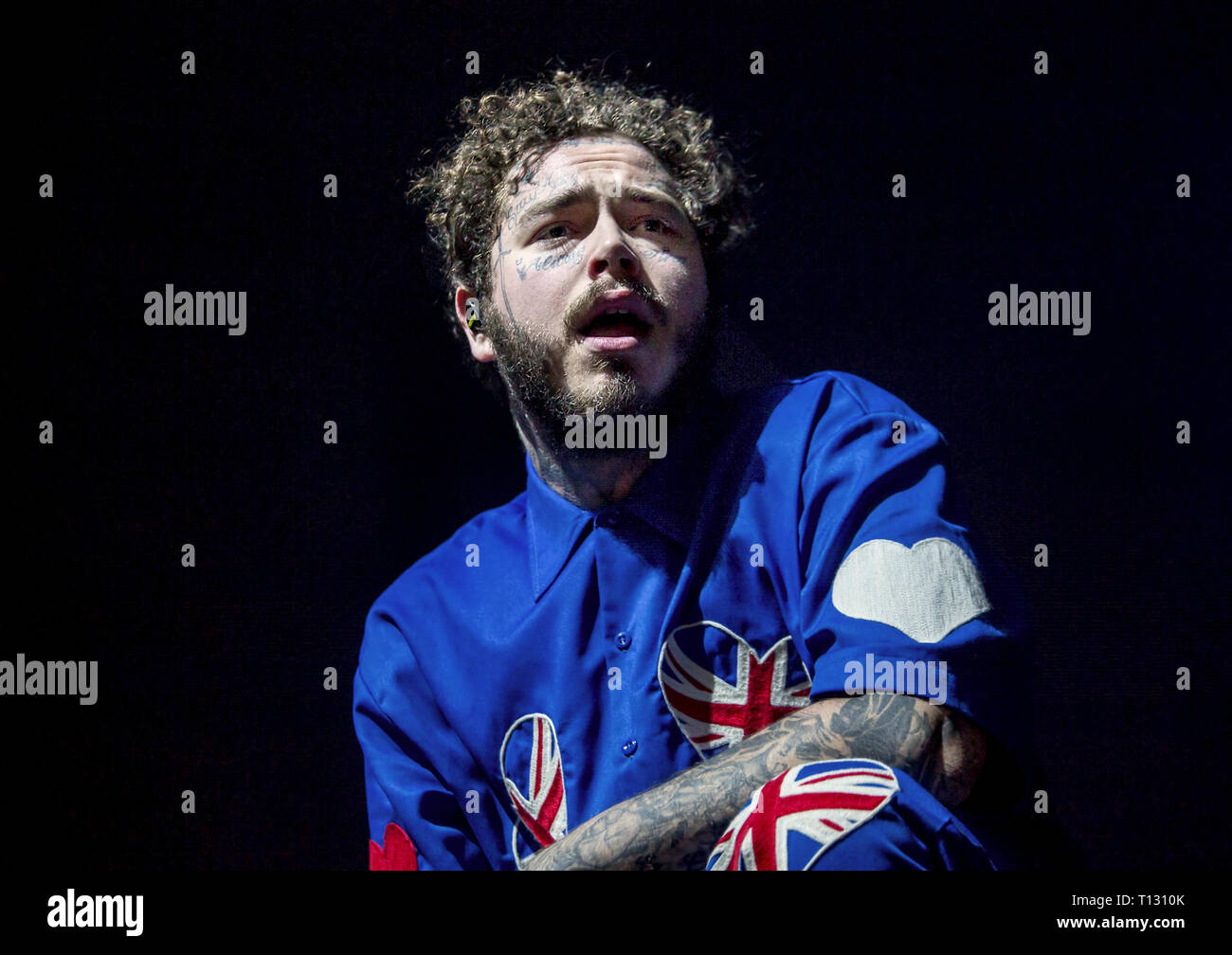 Post Malone performs at the Manchester Arena Featuring Post Malone